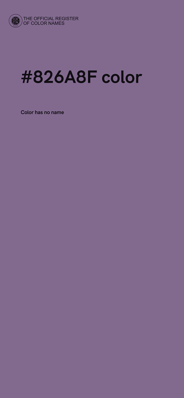 #826A8F color image
