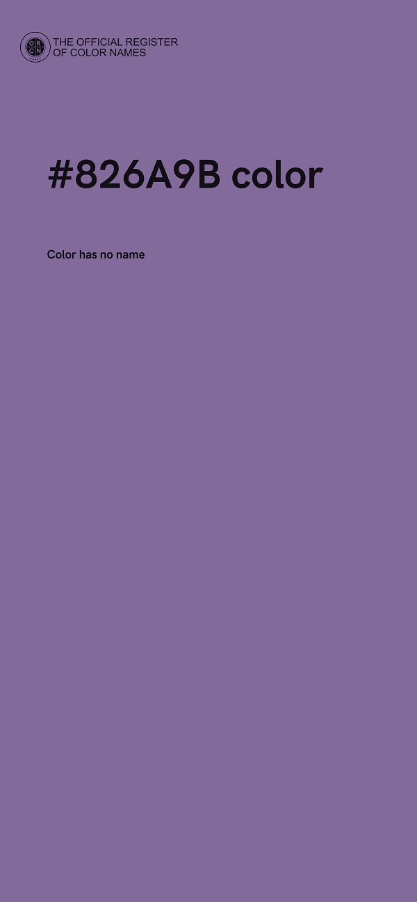 #826A9B color image