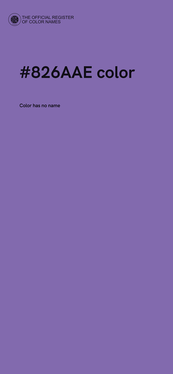 #826AAE color image