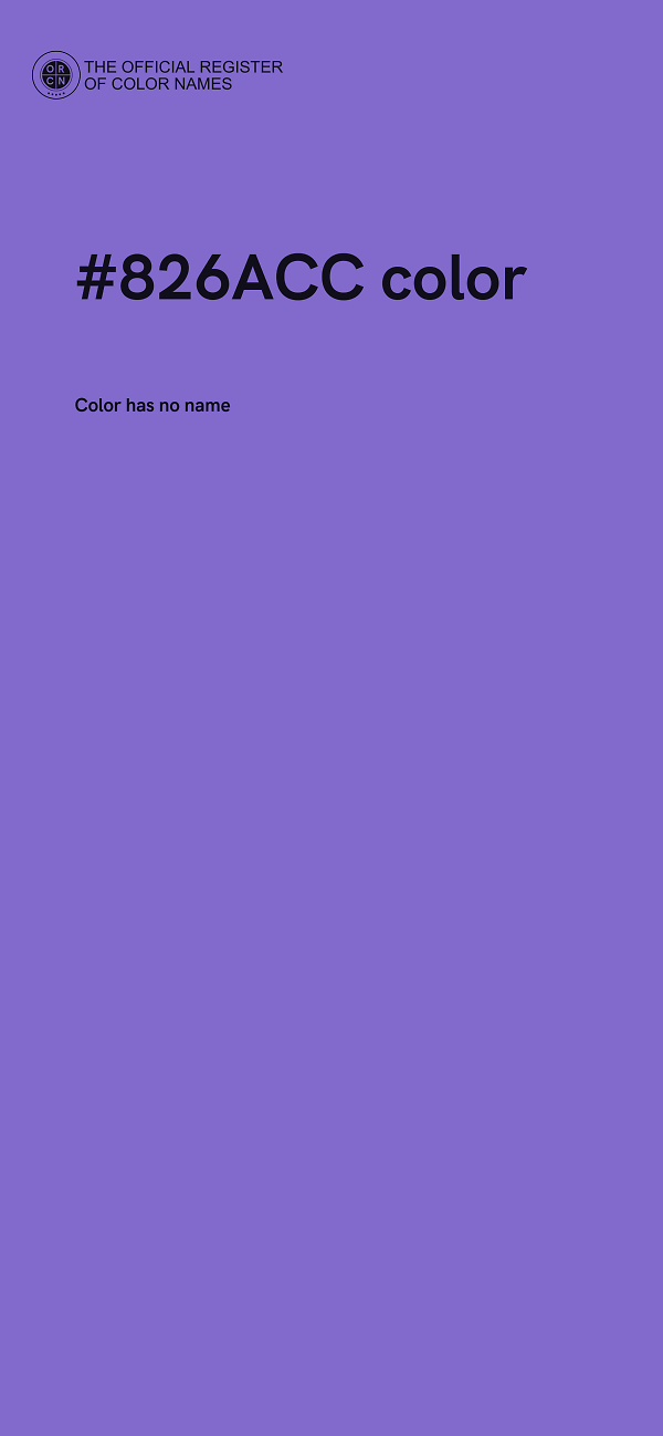 #826ACC color image