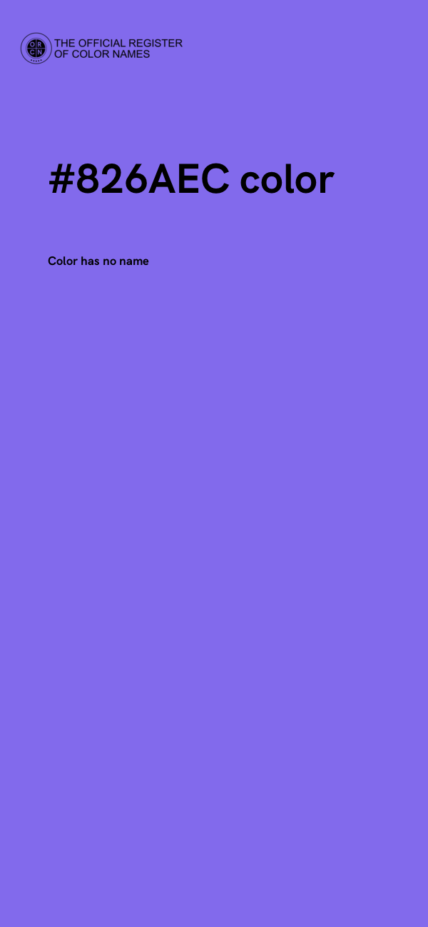 #826AEC color image
