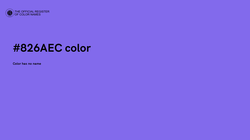 #826AEC color image