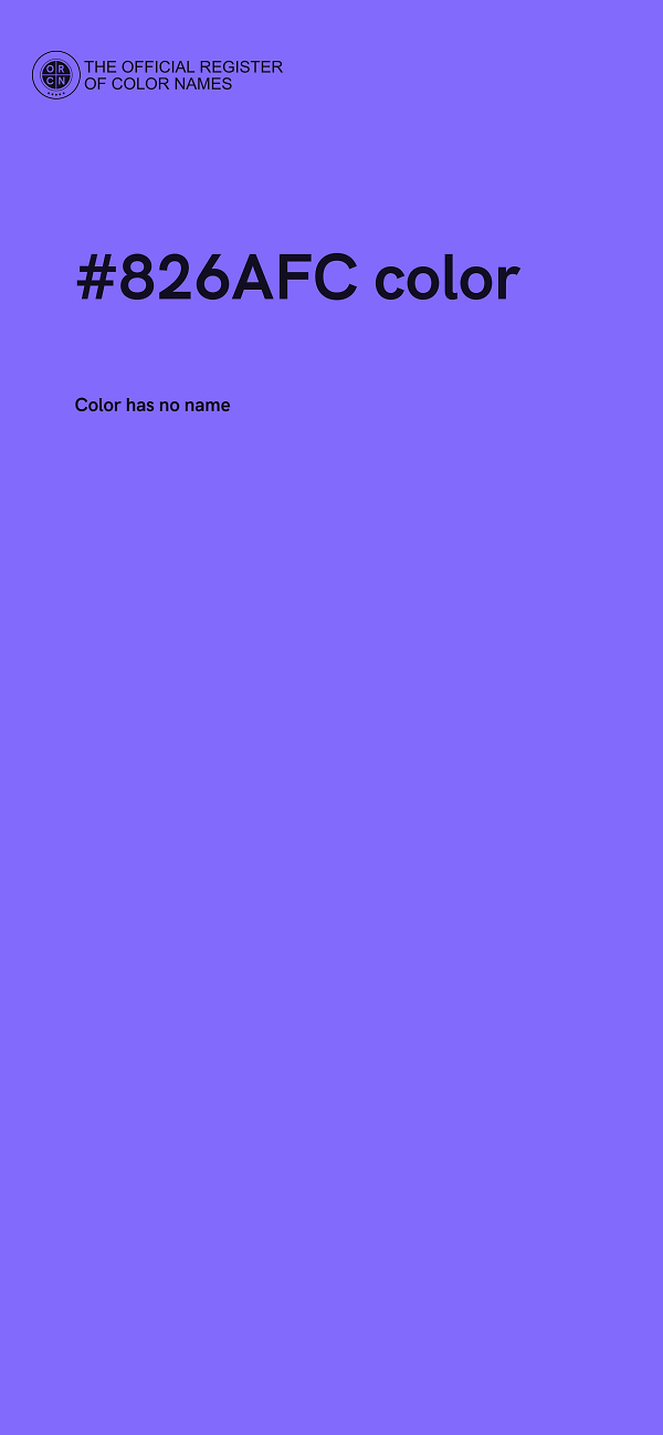 #826AFC color image