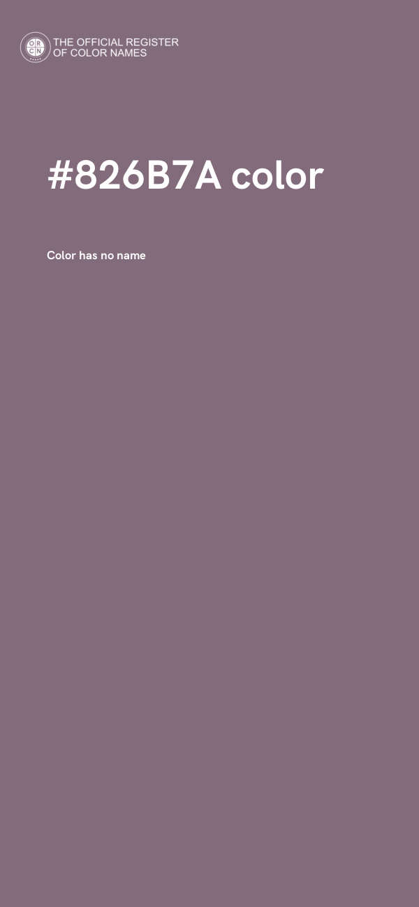 #826B7A color image