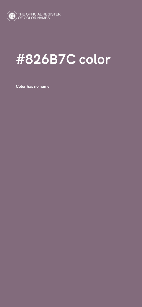 #826B7C color image