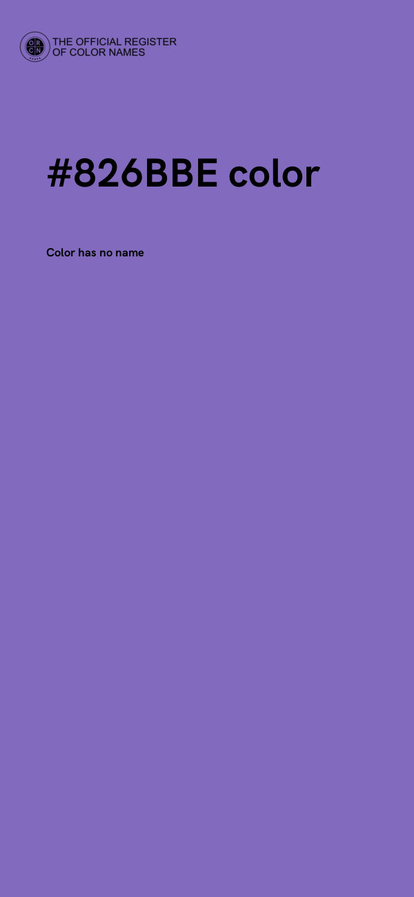 #826BBE color image