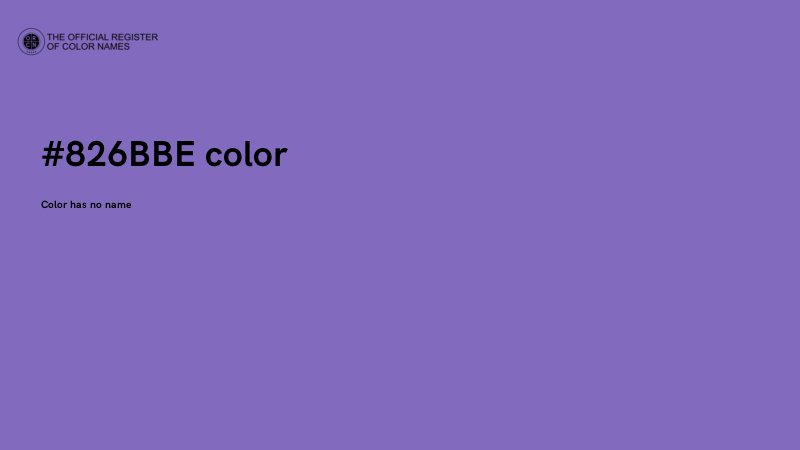 #826BBE color image