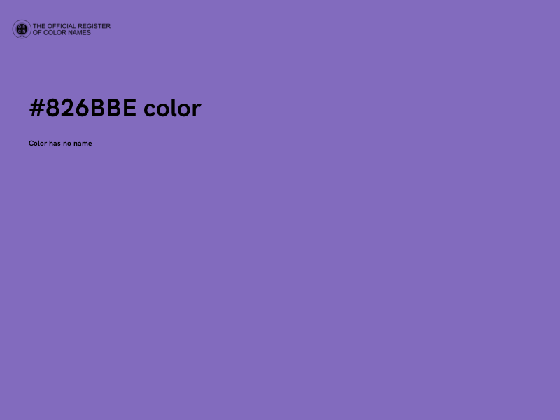 #826BBE color image