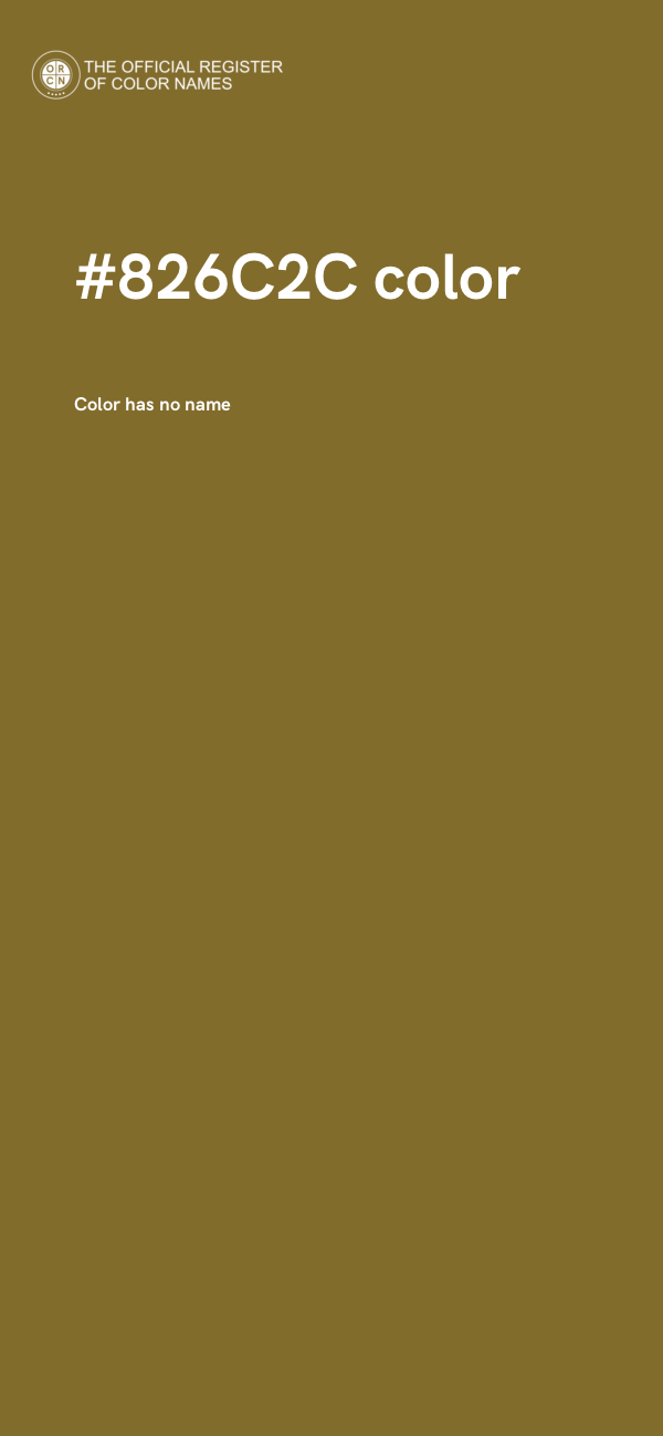 #826C2C color image