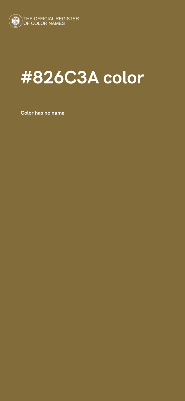 #826C3A color image
