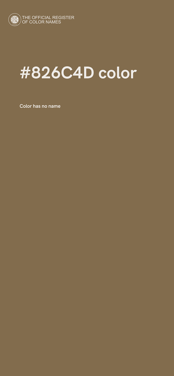 #826C4D color image