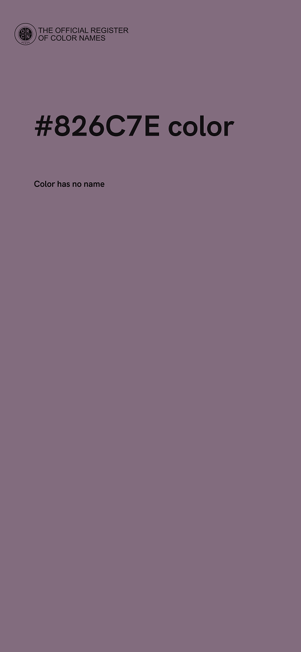 #826C7E color image