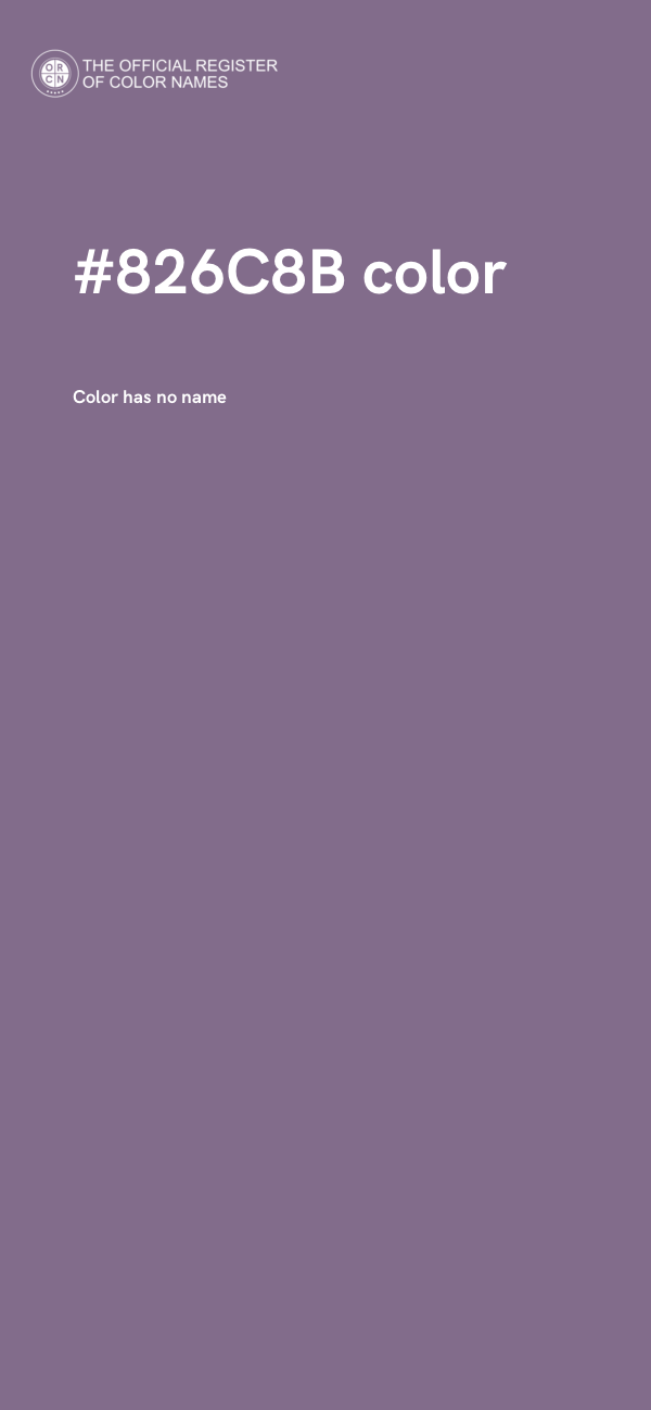 #826C8B color image