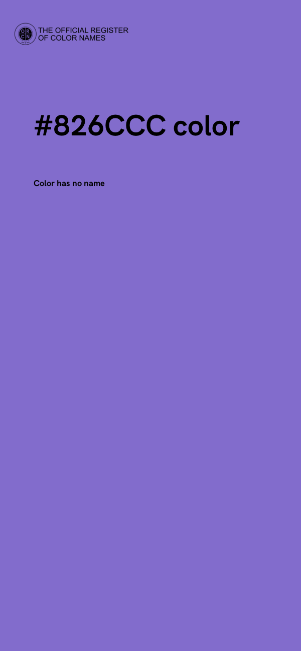 #826CCC color image