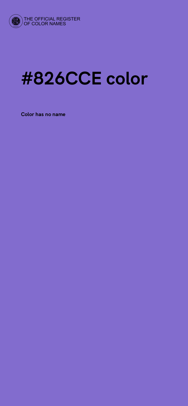 #826CCE color image