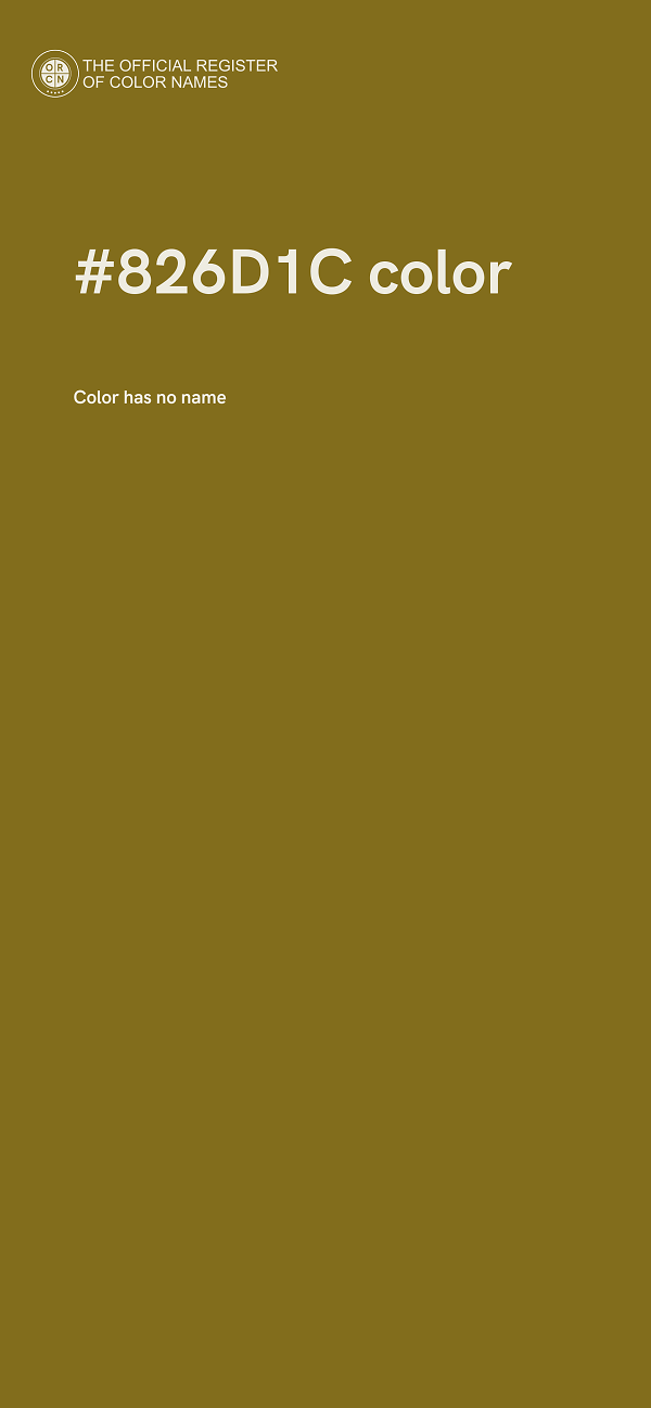 #826D1C color image