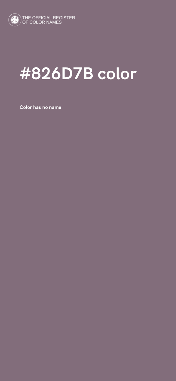 #826D7B color image