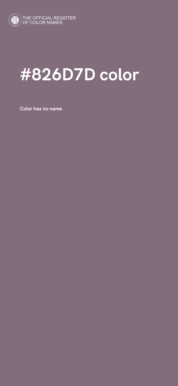 #826D7D color image