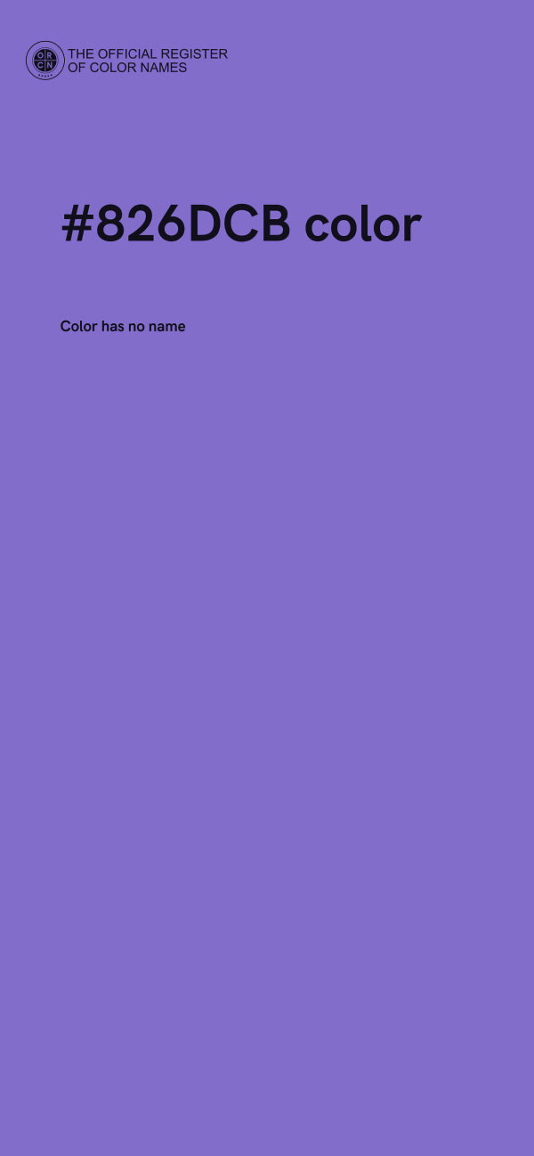 #826DCB color image