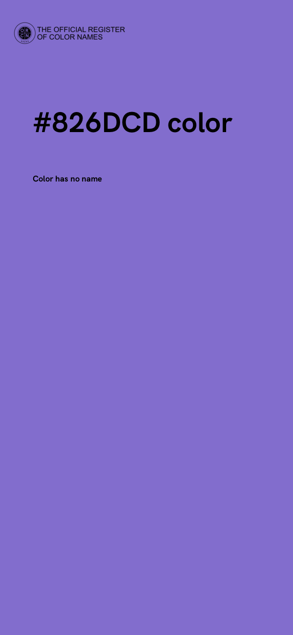#826DCD color image
