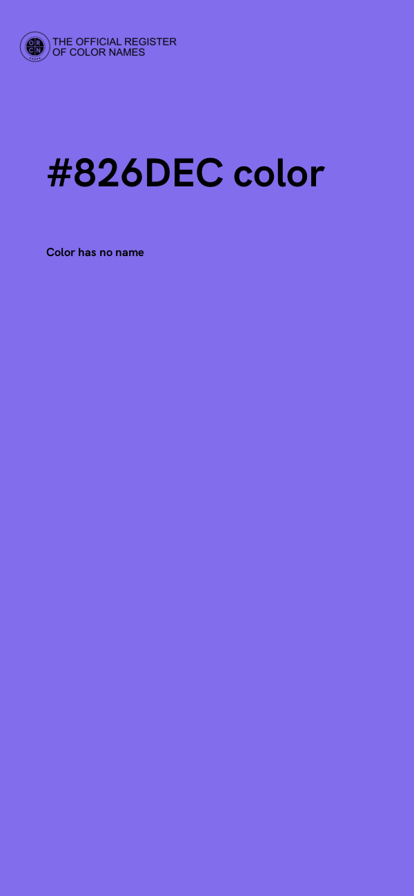 #826DEC color image