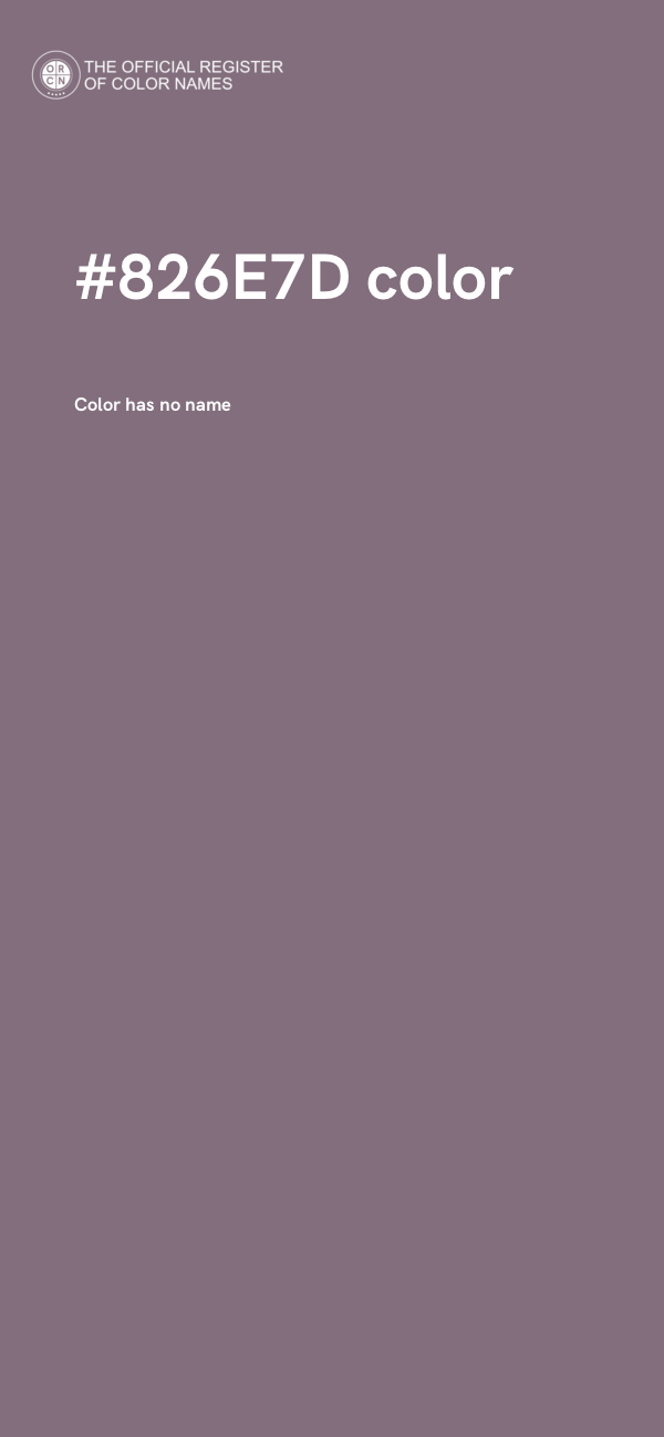 #826E7D color image