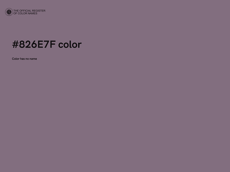 #826E7F color image