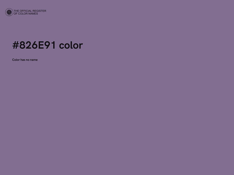 #826E91 color image