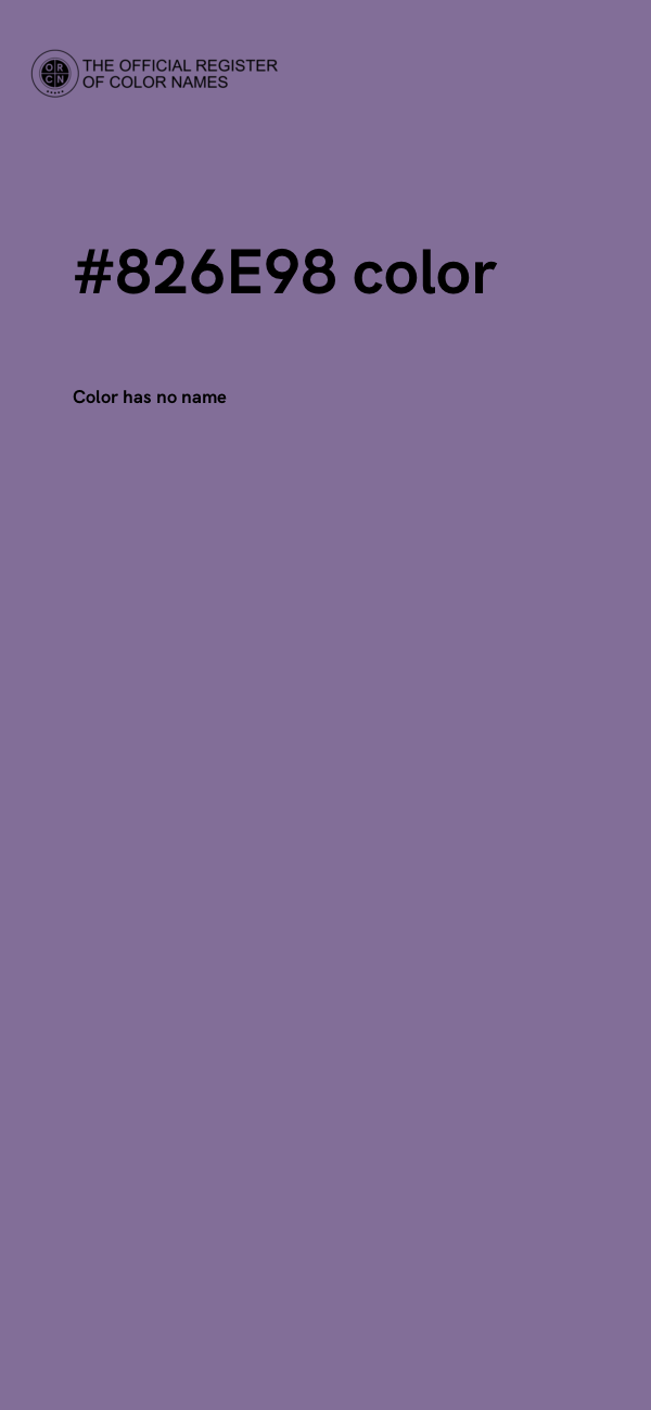 #826E98 color image