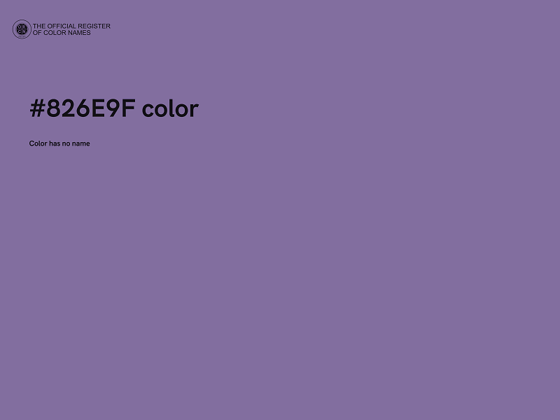 #826E9F color image