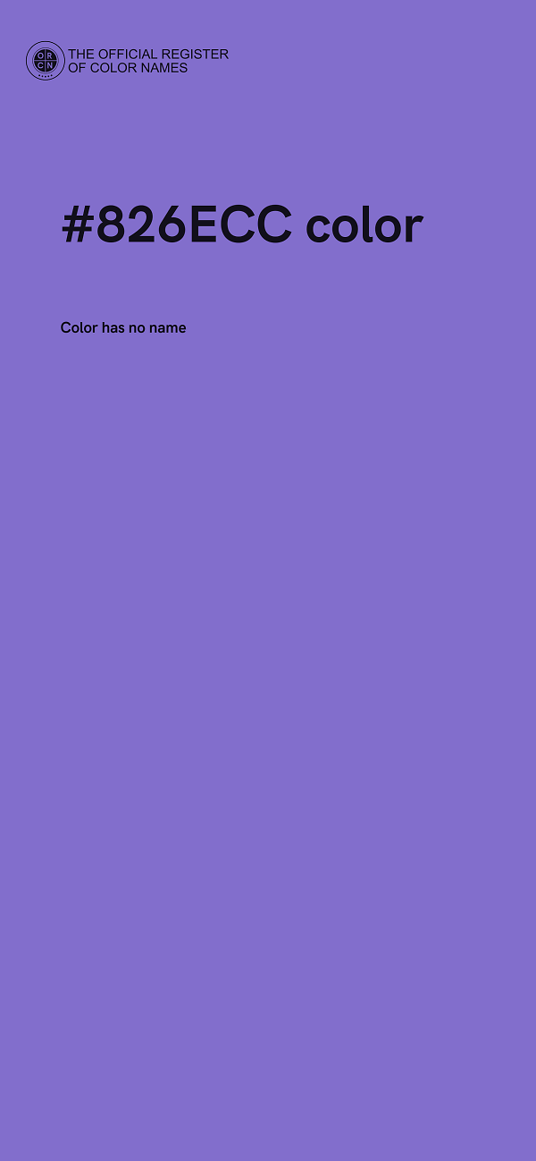 #826ECC color image