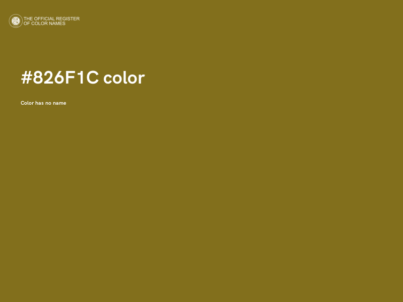 #826F1C color image