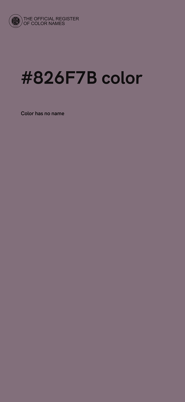 #826F7B color image
