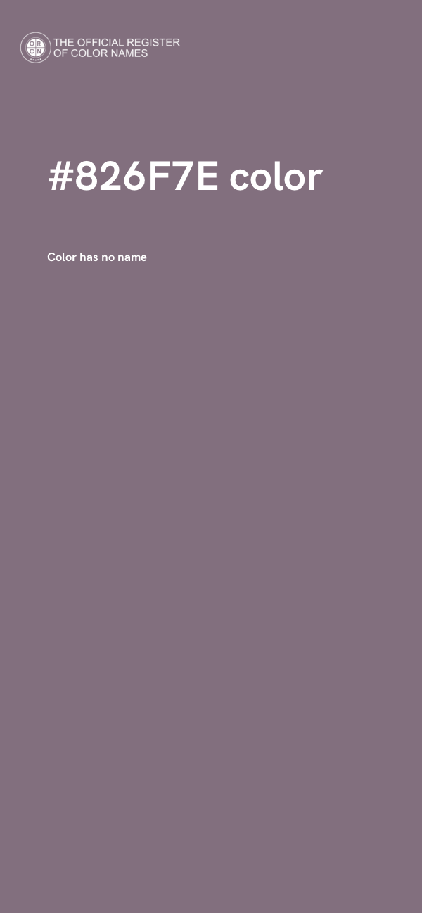 #826F7E color image