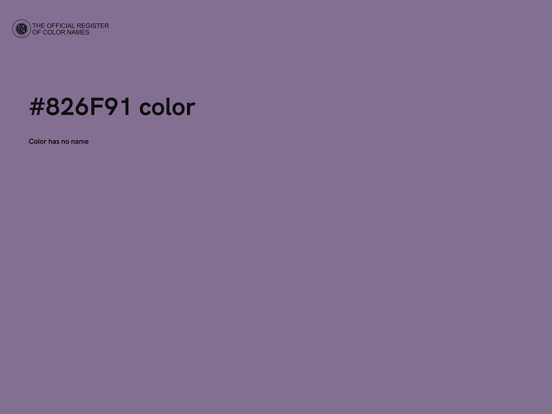 #826F91 color image