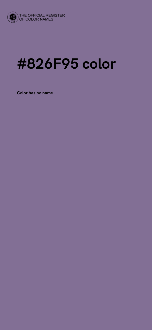 #826F95 color image