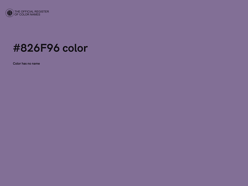 #826F96 color image