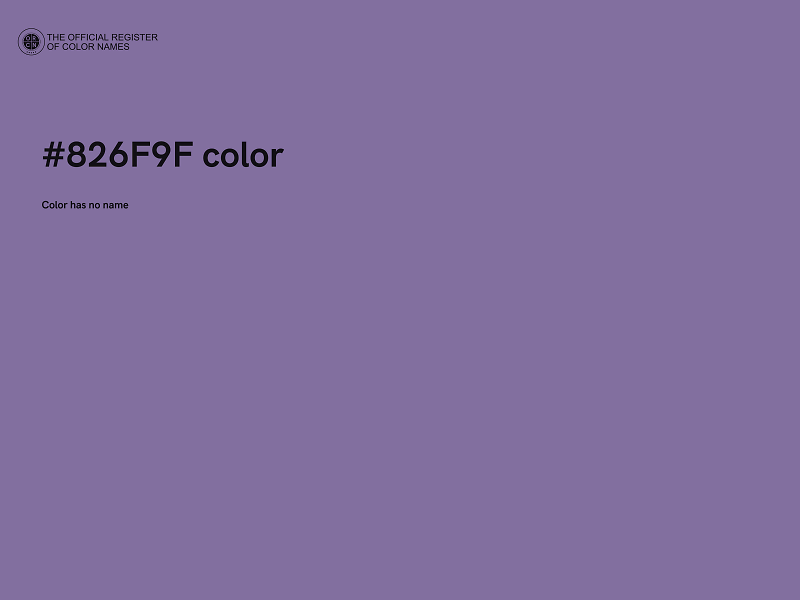 #826F9F color image