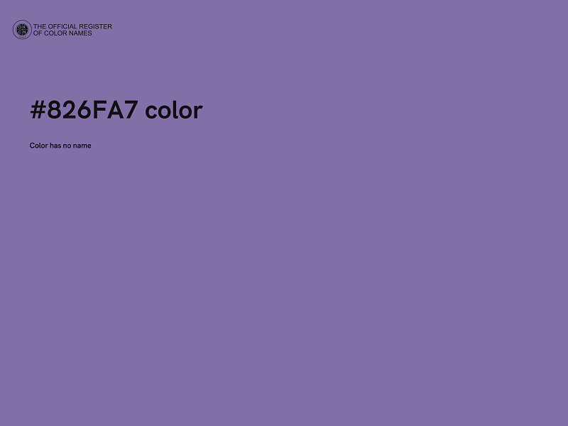 #826FA7 color image