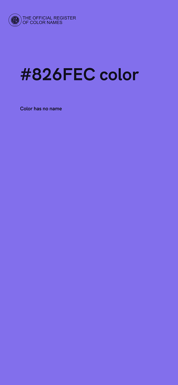 #826FEC color image