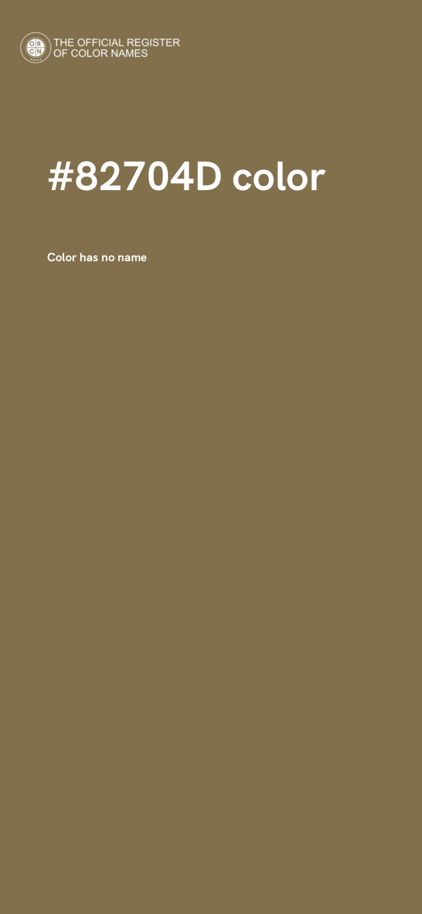 #82704D color image