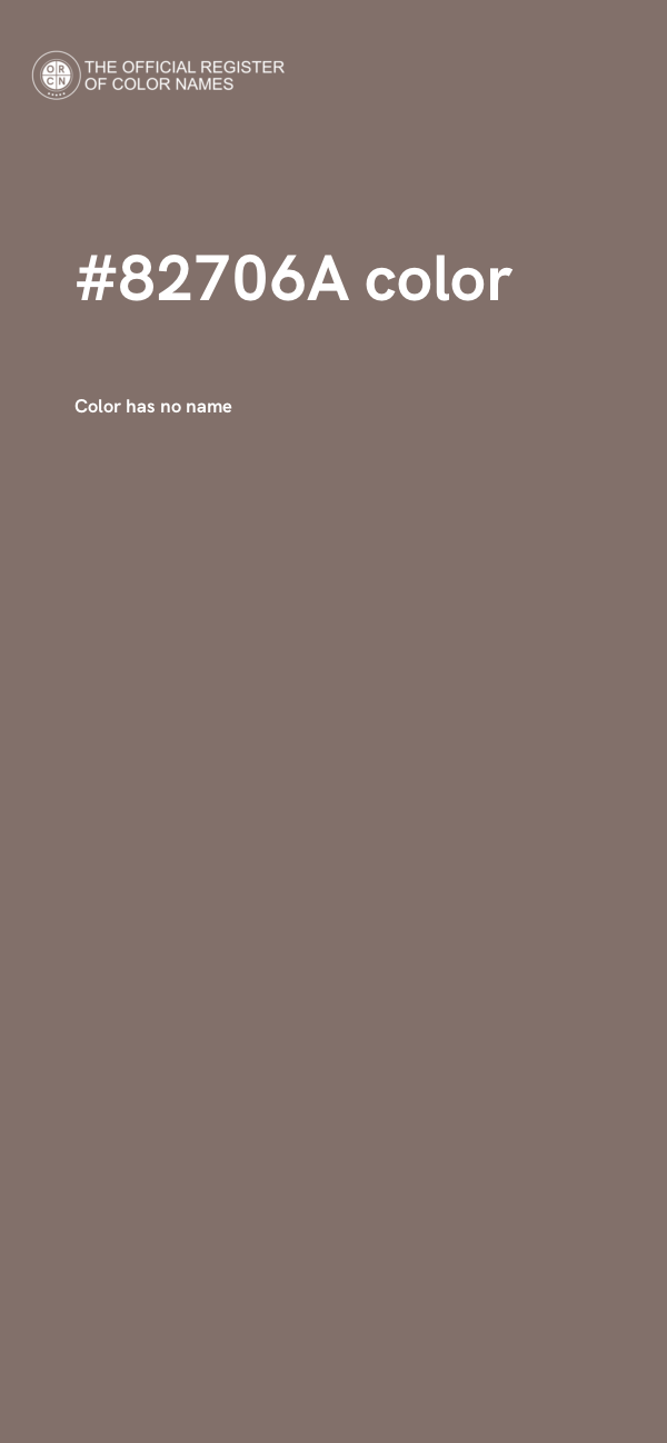 #82706A color image