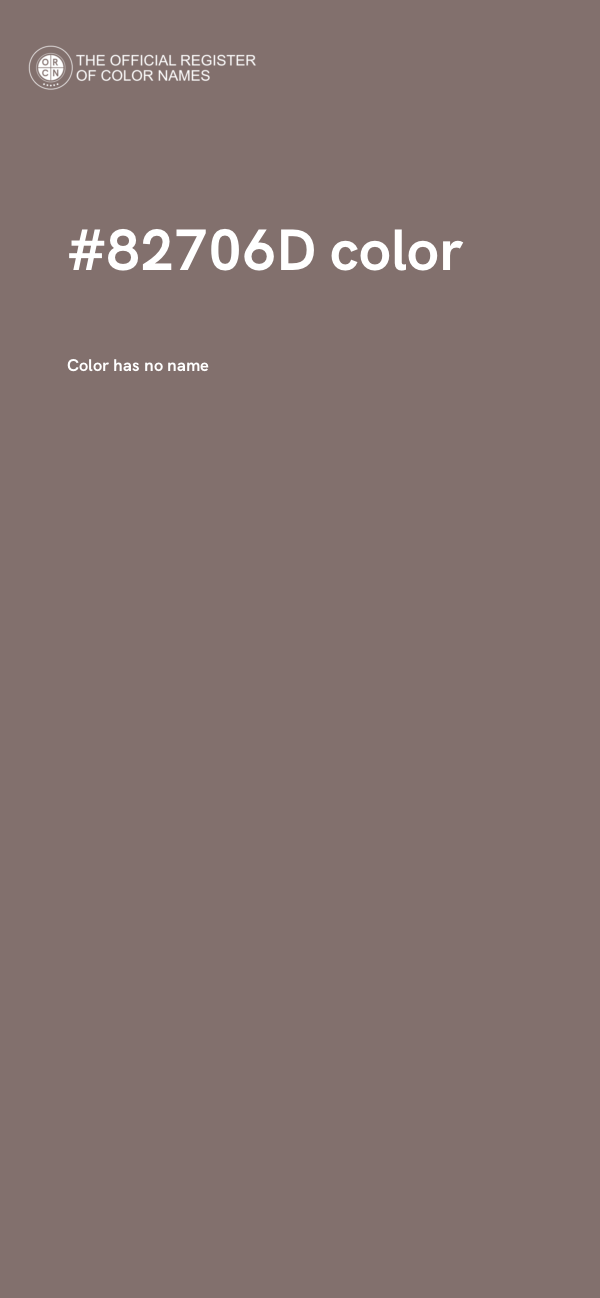 #82706D color image