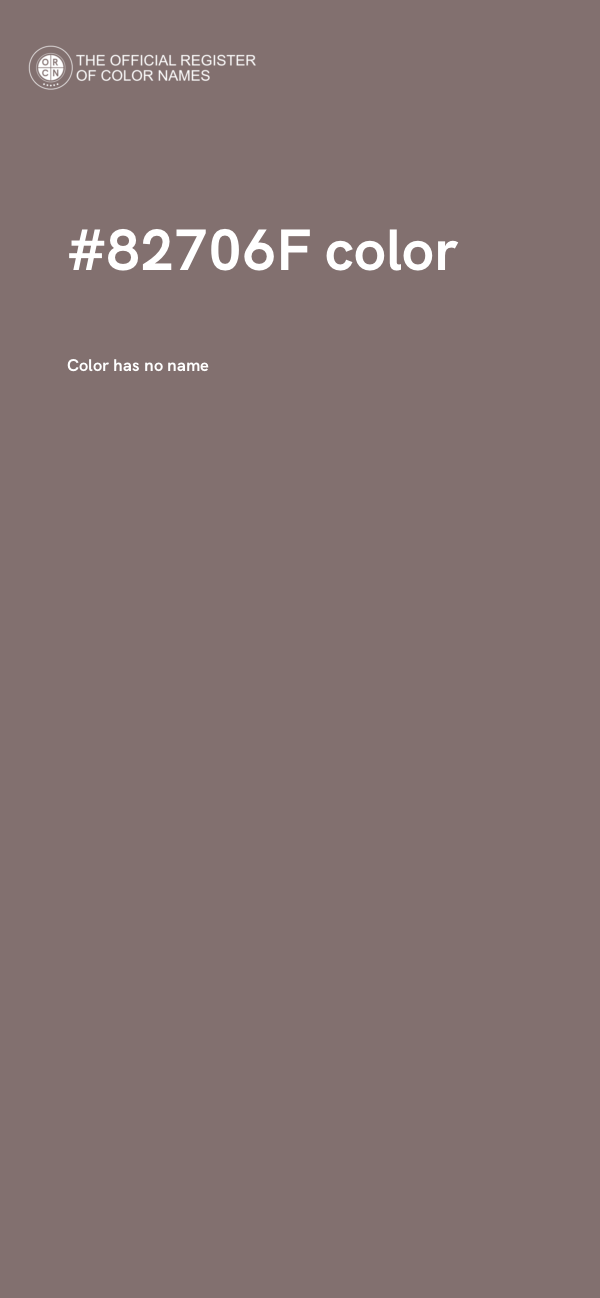 #82706F color image