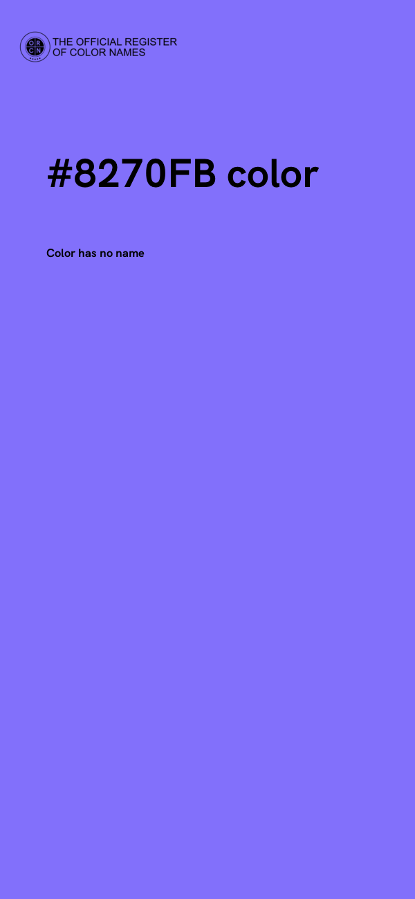 #8270FB color image