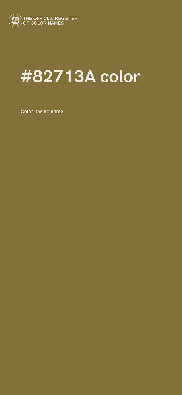 #82713A color image