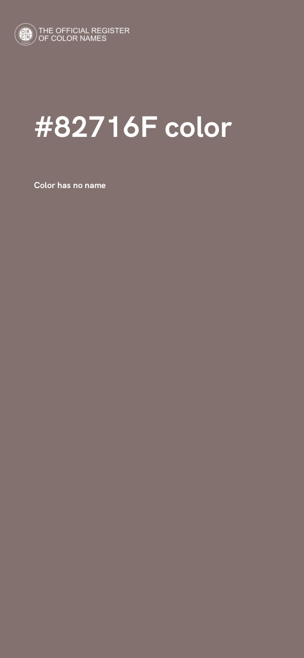 #82716F color image