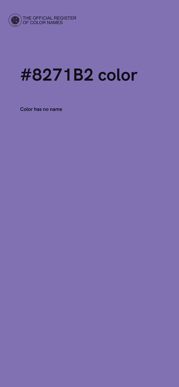 #8271B2 color image