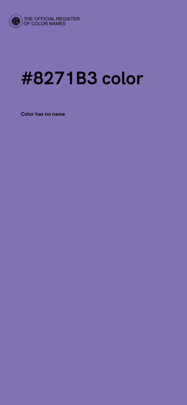 #8271B3 color image