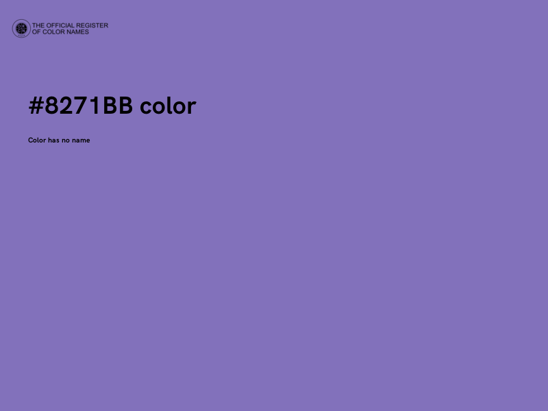 #8271BB color image